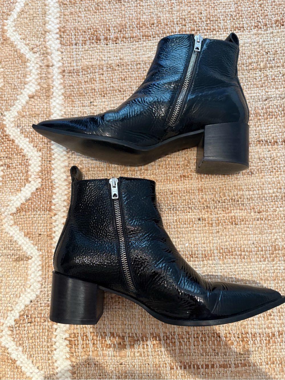 Everlane The Boss Boot - Black Patent Leather - Women’s 7.5 / EU 38